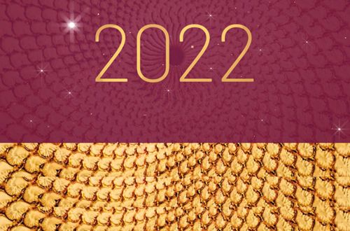 2022 | souhaits | nouvel an | bordeaux | or | Indosuez